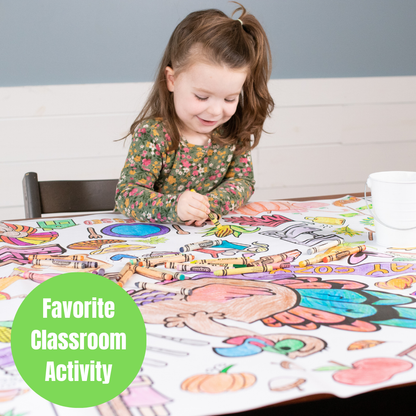 Thanksgiving Coloring Tablecloth