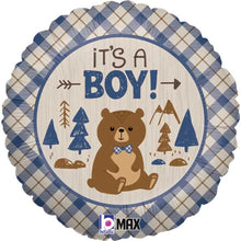 #523 I'ts a boy bear 17in Balloon