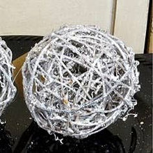 4in Sparkle Twig Ball 2ct