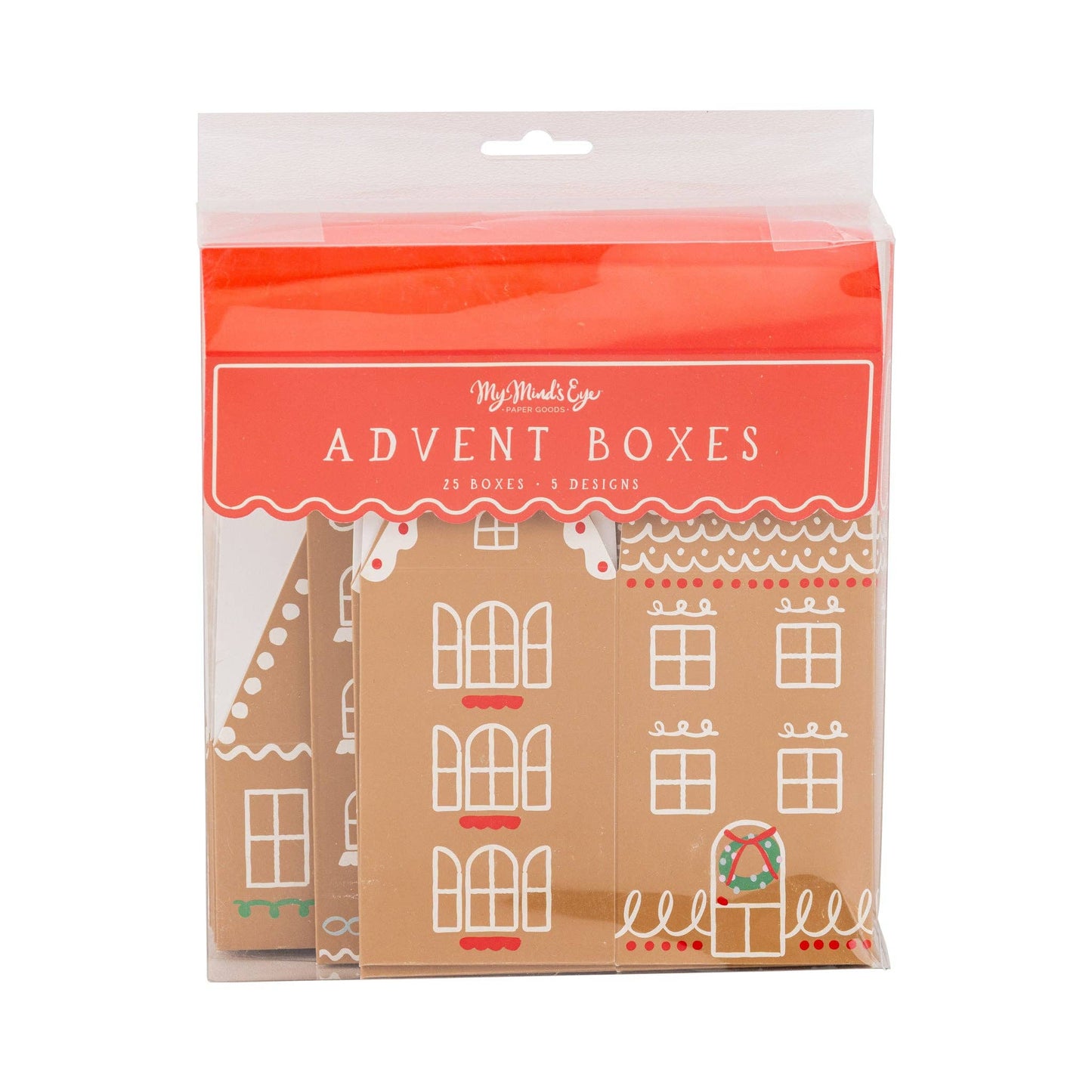 Gingerbread House Advent Boxes 25ct