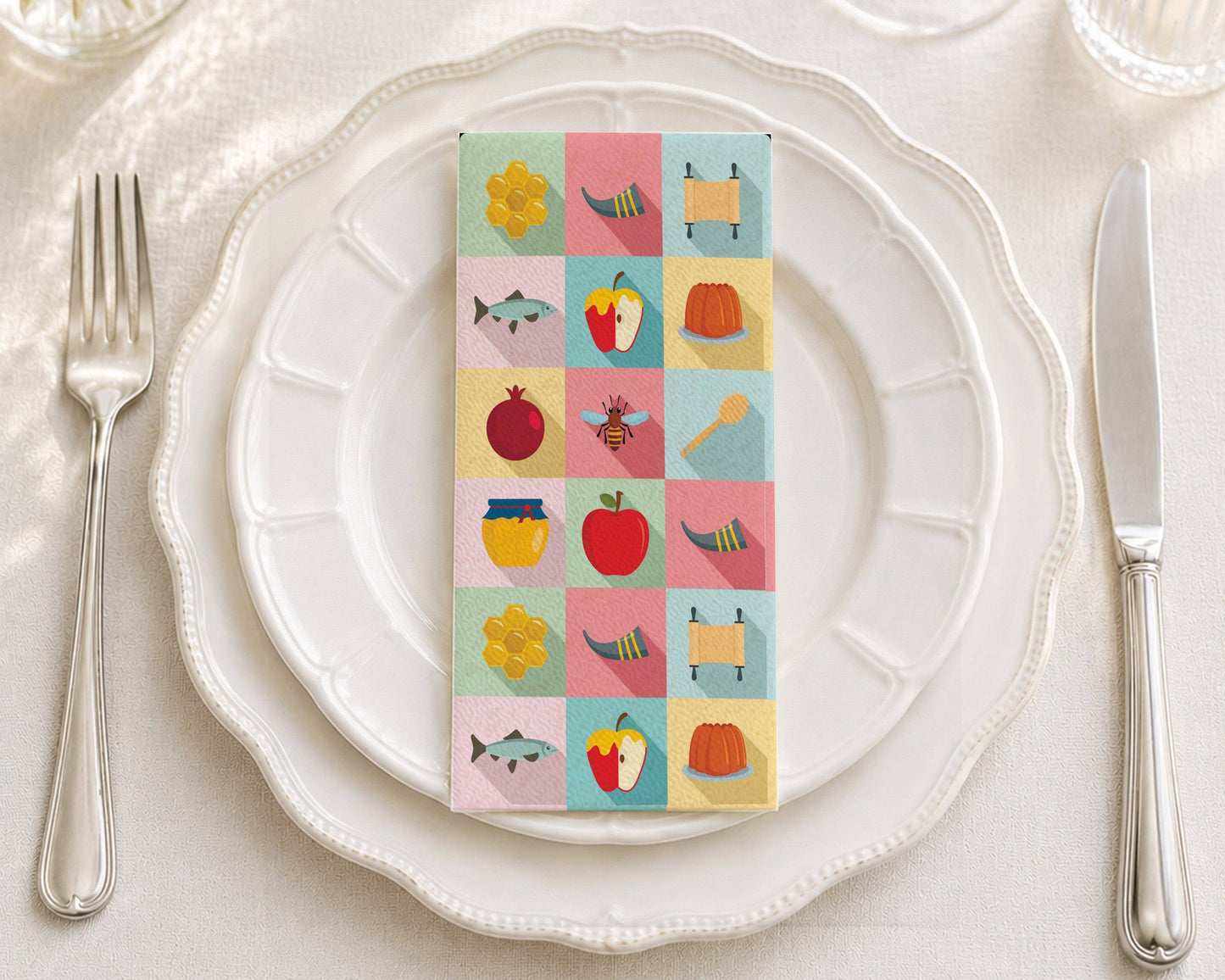 High Holiday Icons - Printed Guest Towel