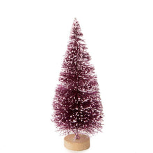 4"  Small Frosted Mulberry Wine Bottle Brush Tree