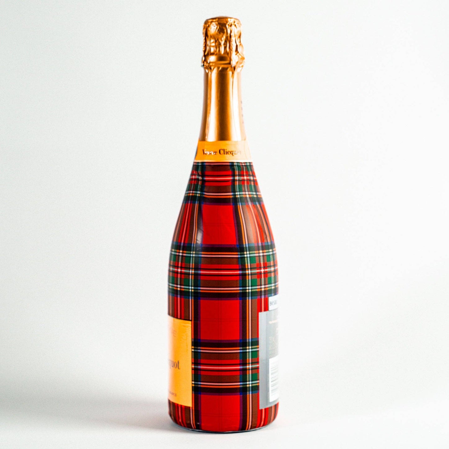 Beau Bottles Red and Green Christmas Tartan - Made for Veuve