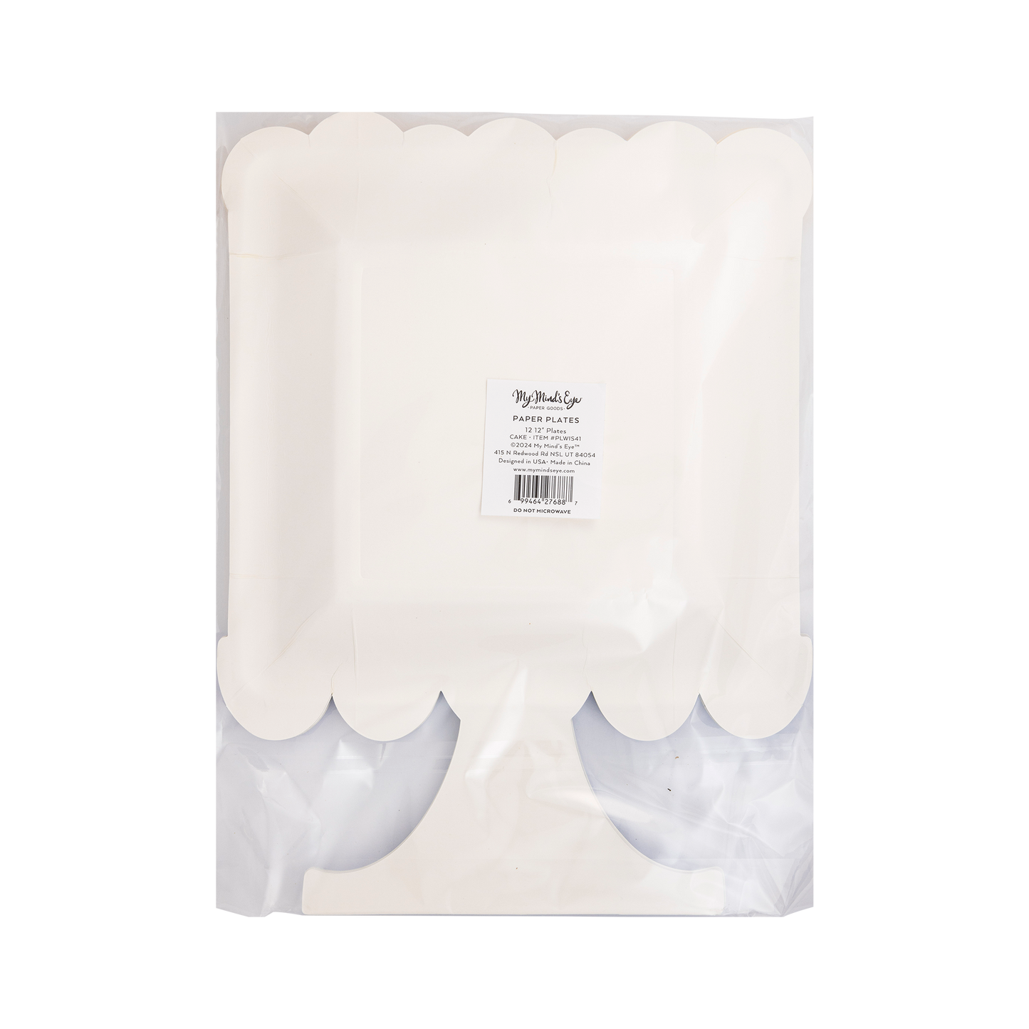 Cake Shaped Paper Plates 12ct