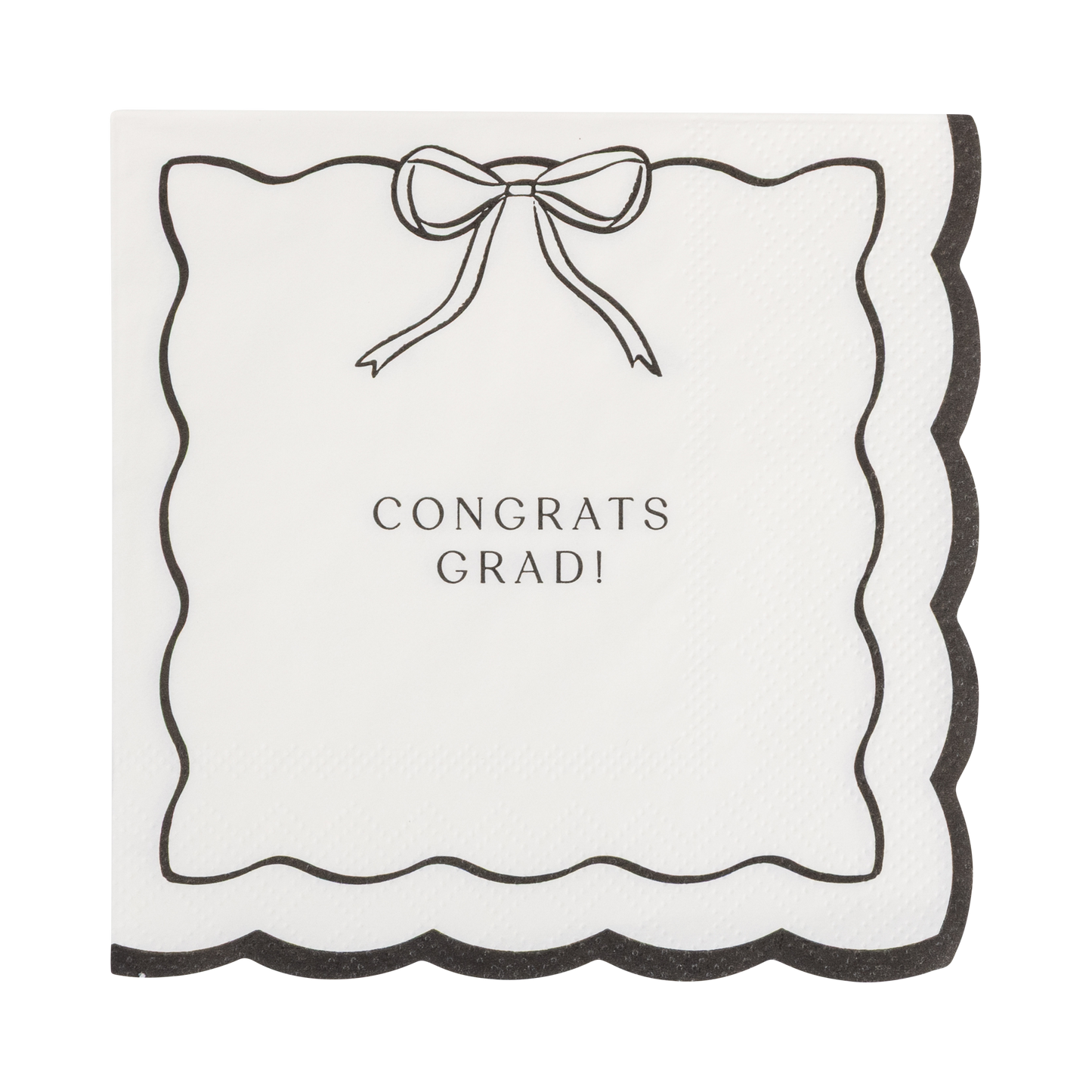 Bow Congrats Cocktail Napkin Set (24ct)