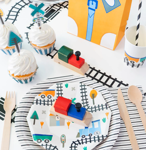 Steam Train Party Cups (Set of 8)