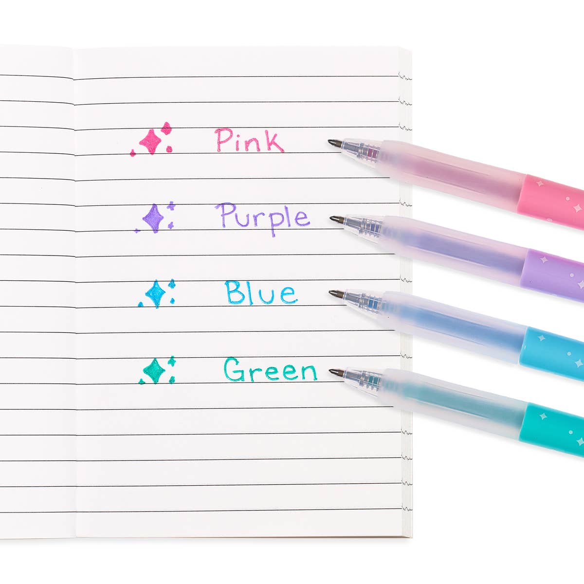 Oh My Glitter! Retractable Glitter Gel Pens Set of 4