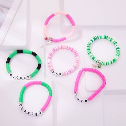 FOR GOOD WICKED CHANGED Beaded Bracelet 6pcs set