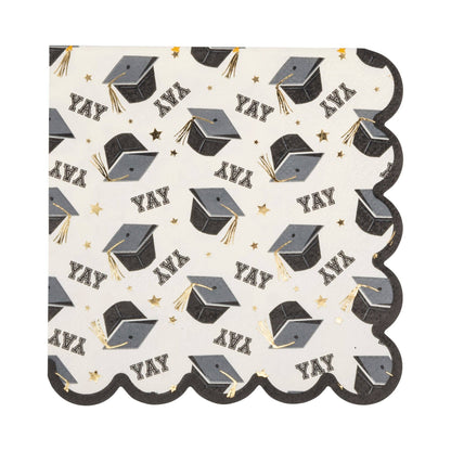 Yay Cap Pattern Cocktail Napkins 18ct