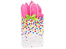 Rainbow Confetti Paper Gift Bags