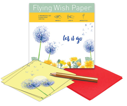 LET IT GO  / Wish-Making Mini Kit / 15 Sheets + Accessories