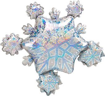 #567 Snowflake Cluster 32in Balloon