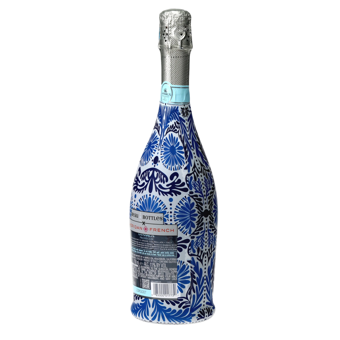 Beau Bottle x Sheridan French Collection - Navy Jardin - Prosecco Collection