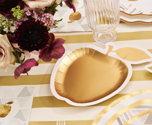 Golden Apple Die Cut Salad Plates/8pk