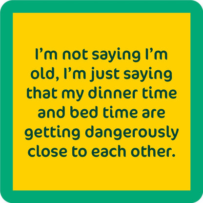 COASTER Dinner Time | Funny Party Gift | Home Bar Decor