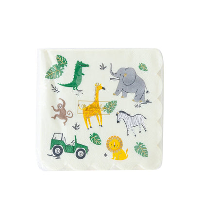 Safari Cocktail Paper Napkins 18ct