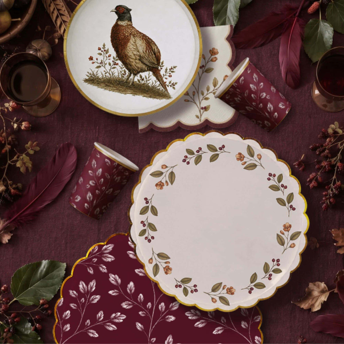 Rustic Pheasant 6" Appetizer Plate