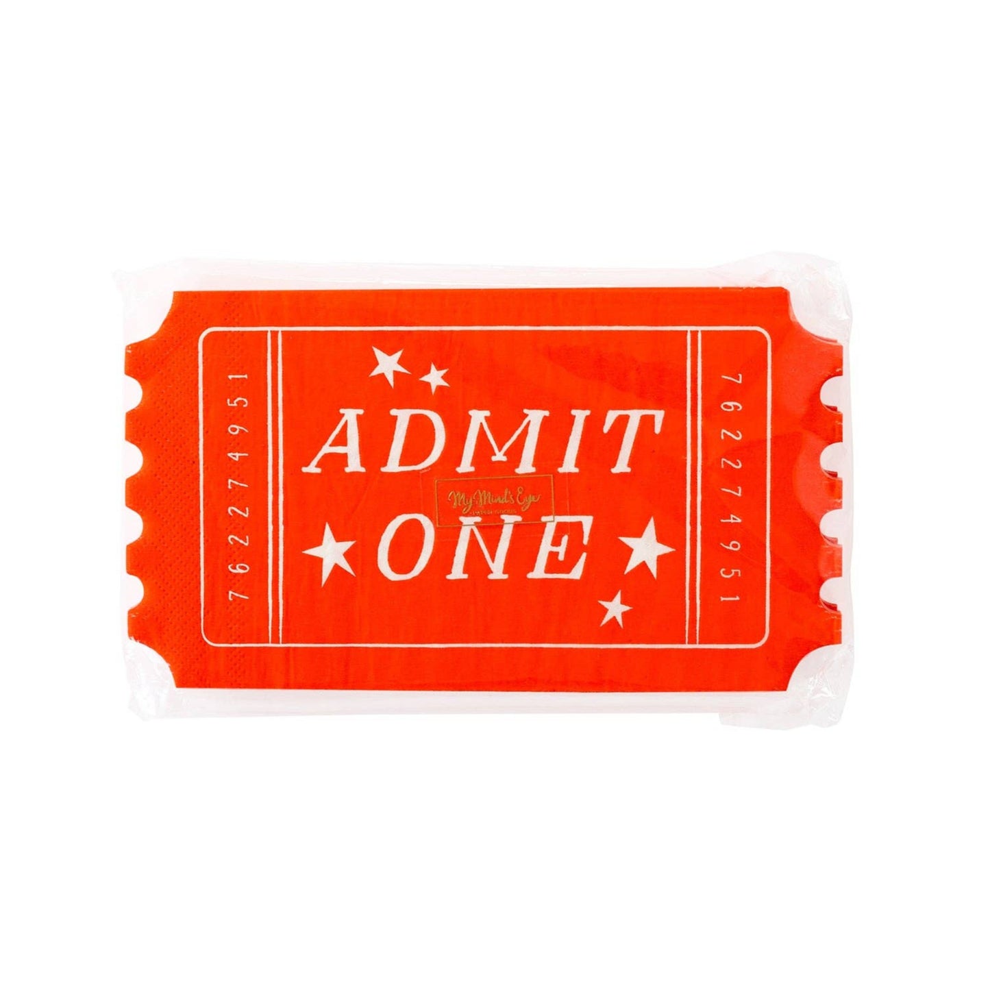 Carnival Ticket Shaped Napkins 24ct