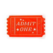 Carnival Ticket Shaped Napkins 24ct