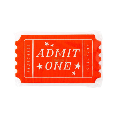 Carnival Ticket Shaped Napkins 24ct