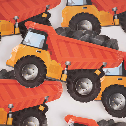 Dump Truck Paper Plates – 8 in Partyware