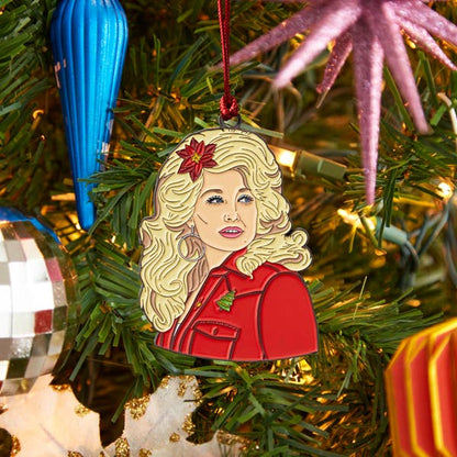 Dolly Enamel Holiday Ornament