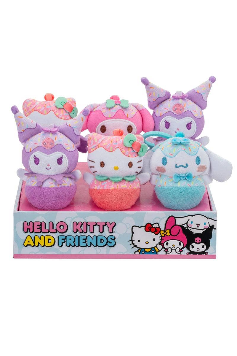 Hello Kitty and Friends 4" Clip On Plush - 1 Assorted