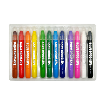 Body Doodlers Face and Body Crayons - Set of 12