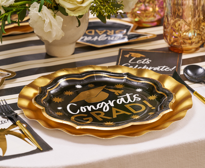 Classic Grad Dinner Plates/8pk