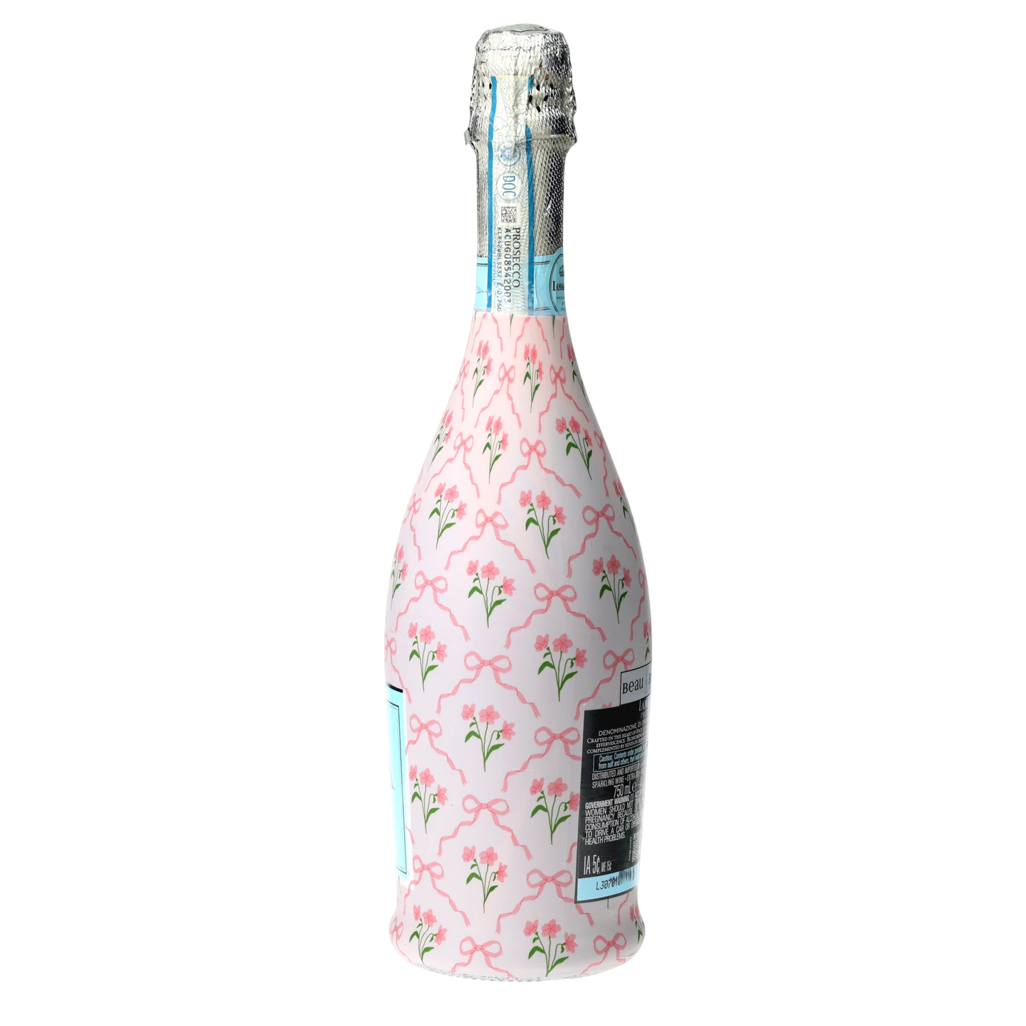 Beau Bottle Pink Bows and Blossoms - Prosecco Collection