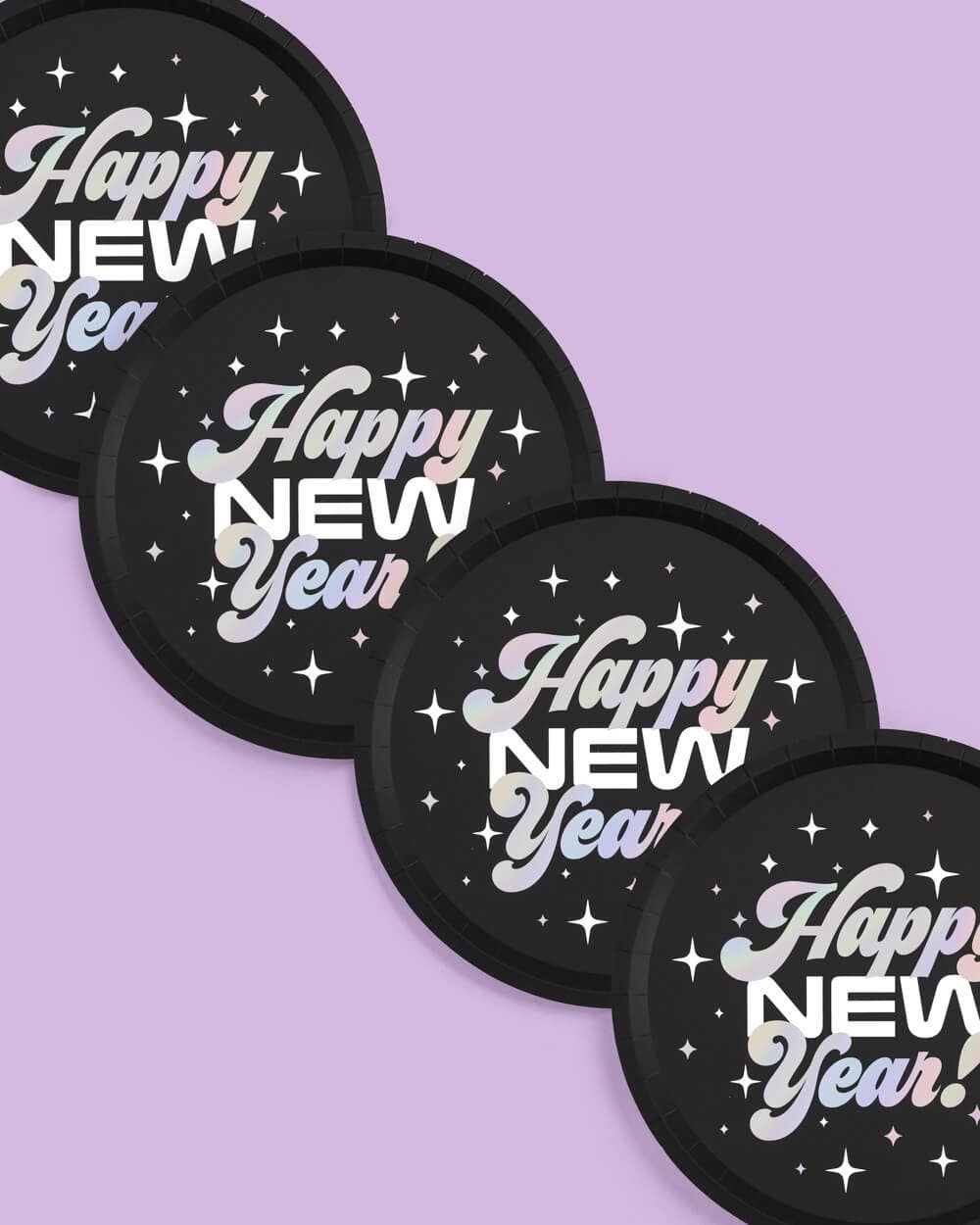 2024 NYE Foil Party Plates 10ct