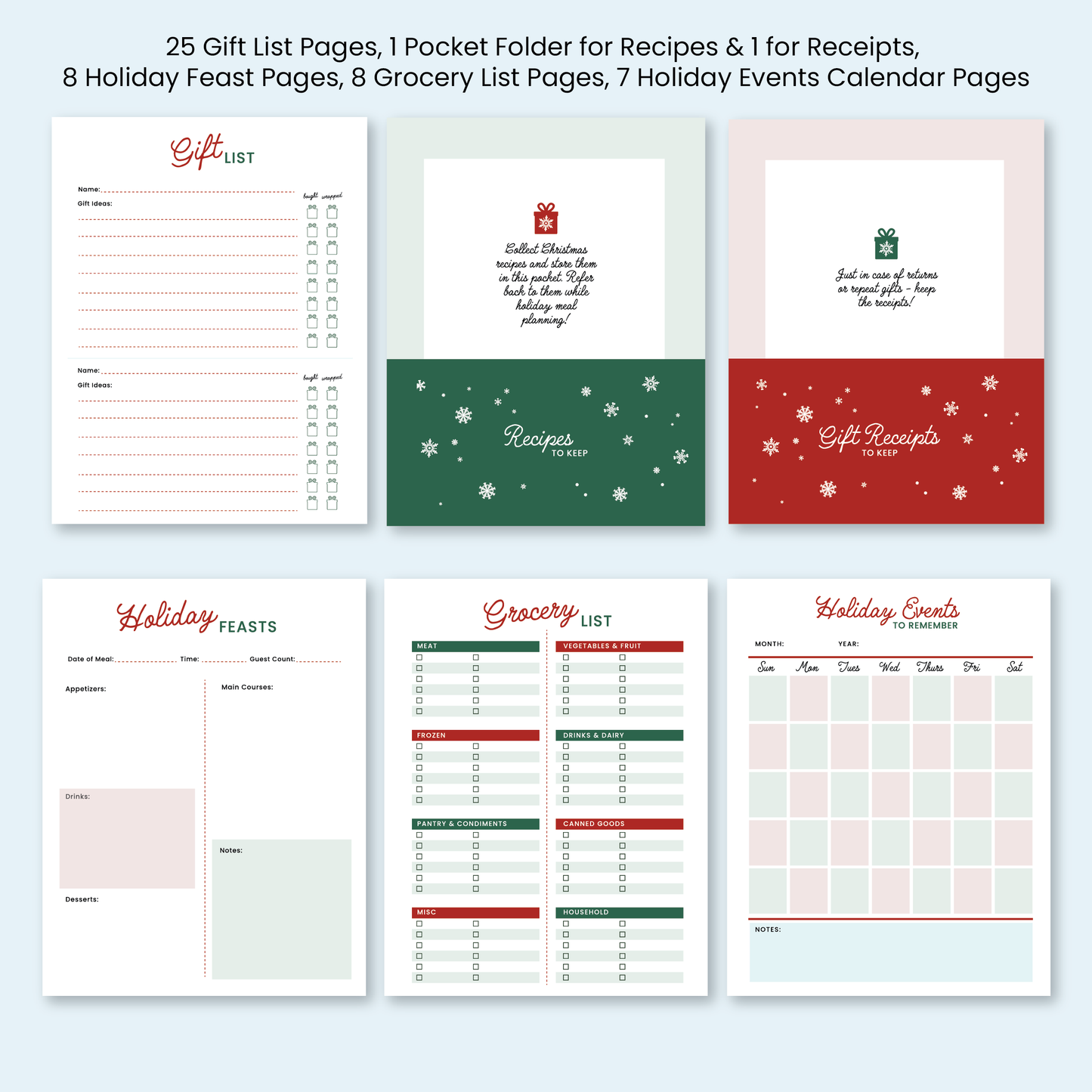 Christmas Planner Notebook