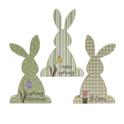 Hello Spring Chunky Bunny, 3 Assorted