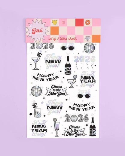 New Years Eve Party Temporary Tattoos