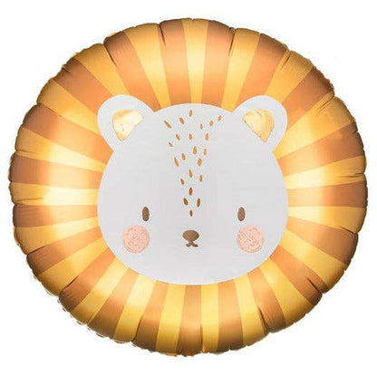 #628 Lion Round Foil Balloon 23 in.