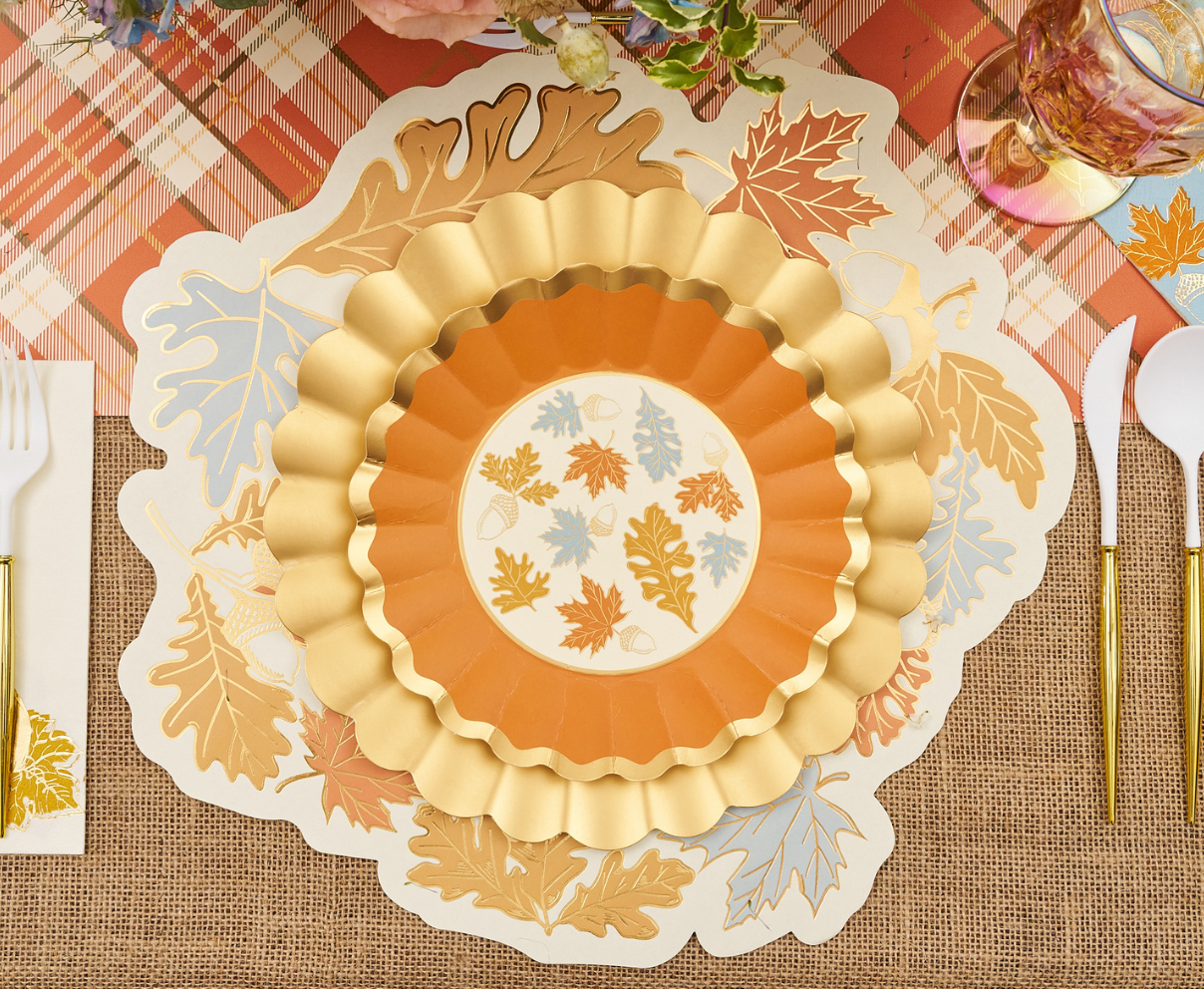 Gilded Harvest 8in Salad Plates 8ct