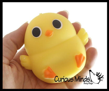1 Easter Themed Creamy Doh Filled Squeeze Stress Balls - Chi
