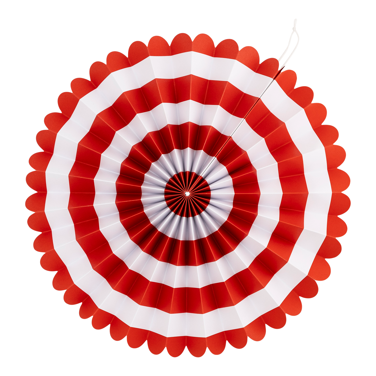 Red and White Basic Party Fan Set