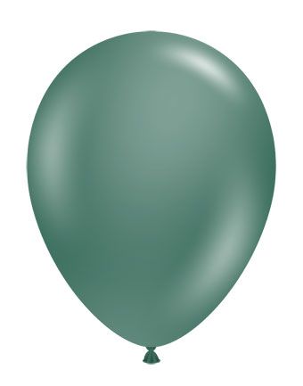 12in Helium Inflated Latex Balloon - Evergreen