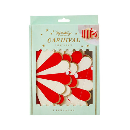 Carnival Tent Favor/Treat Boxes 8ct
