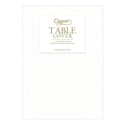 White Linen Solid Table Cover