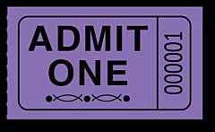 Admit One Ticket Roll - 2000 Tickets