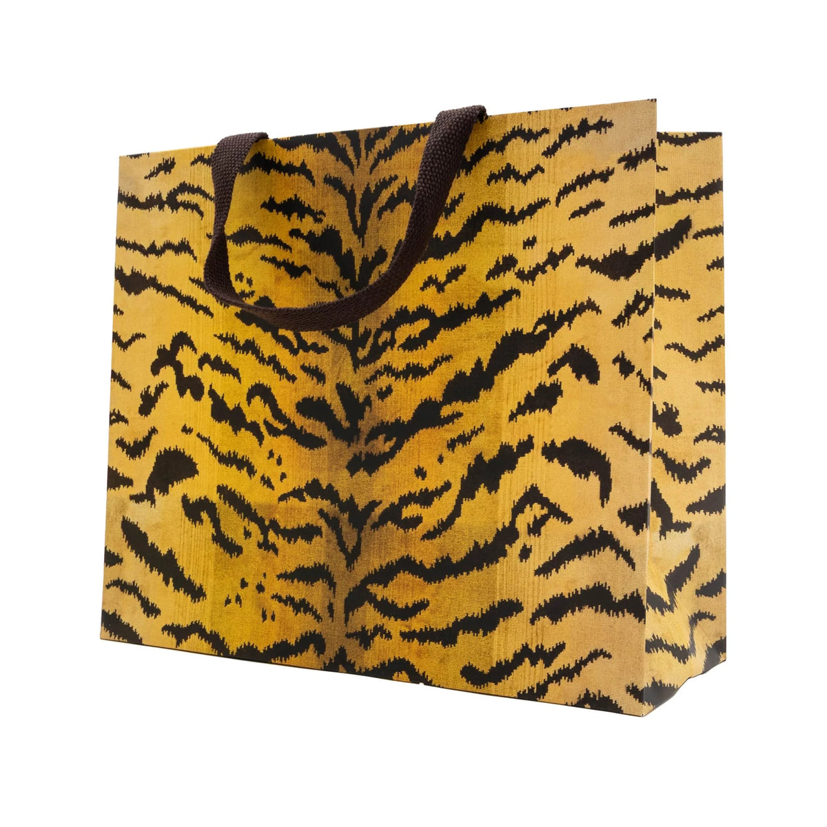 Tigre Golden Large Gift Bag - 11.75"L x 4.75"W x 10"H