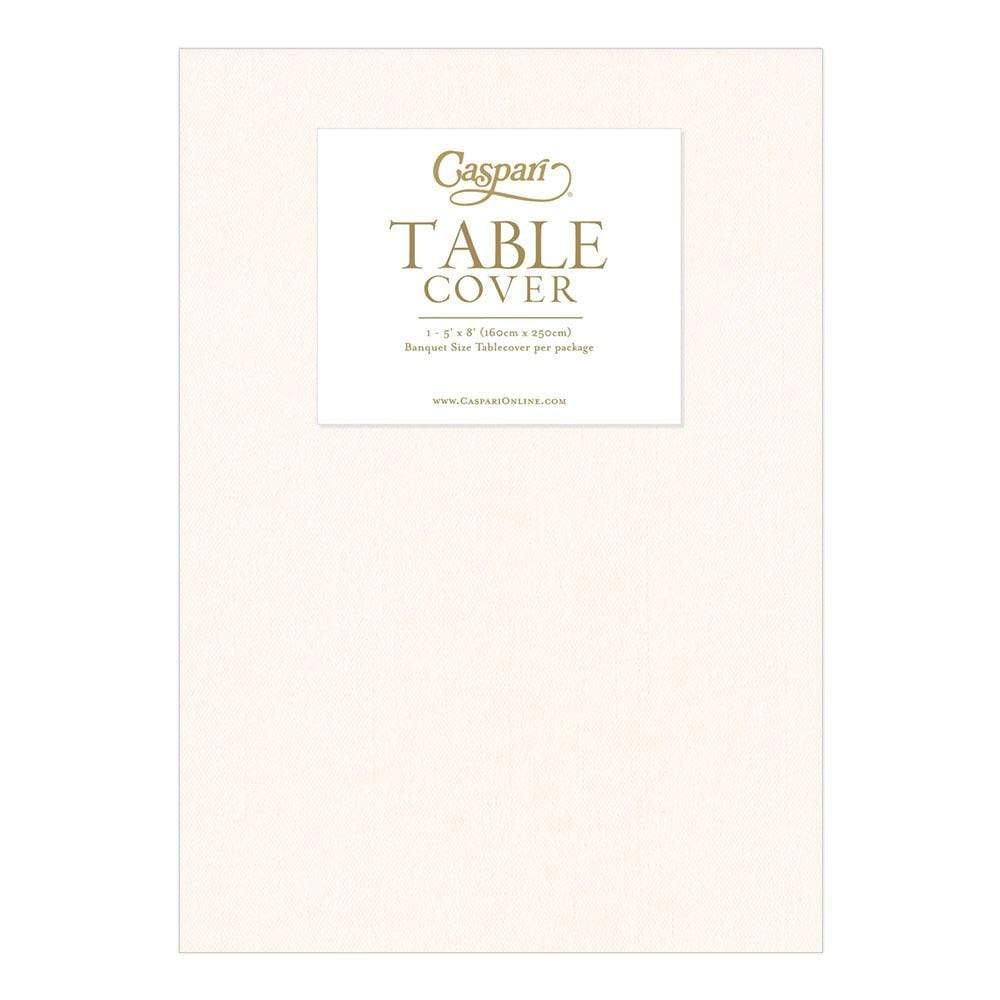 Ivory Paper Linen Solid Table Cover