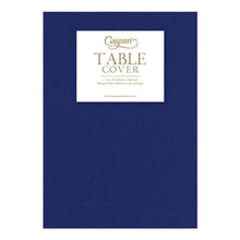 Navy Blue Paper Linen Solid Table Cover