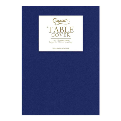 Navy Blue Paper Linen Solid Table Cover
