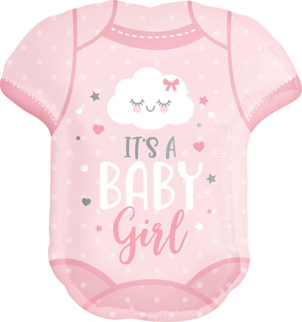#507 Baby Girl Onesie 24in Balloon