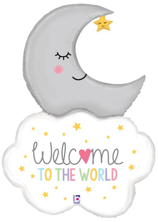 #551  Welcome Baby Moon 42in Balloon
