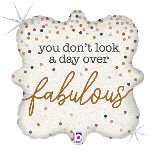 #007 Fabulous Confetti Holographic 18in Balloon