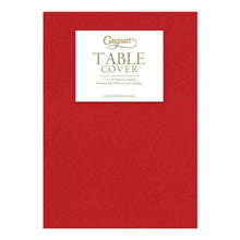 Red Paper Linen Solid Table Cover